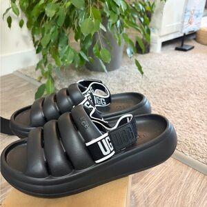 UGG - “AUTHENTIC” Black Sport Slide Sandals